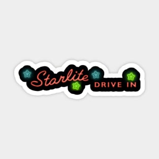 Retro Starlite Drive-In Movie Theater Vintage Durham, NC Sticker